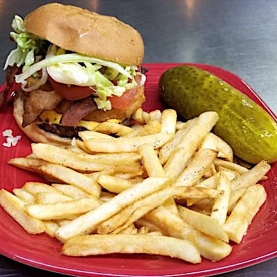 Order Guacamole Bacon Cheeseburger  food online from Nypd store, Ann Arbor on bringmethat.com