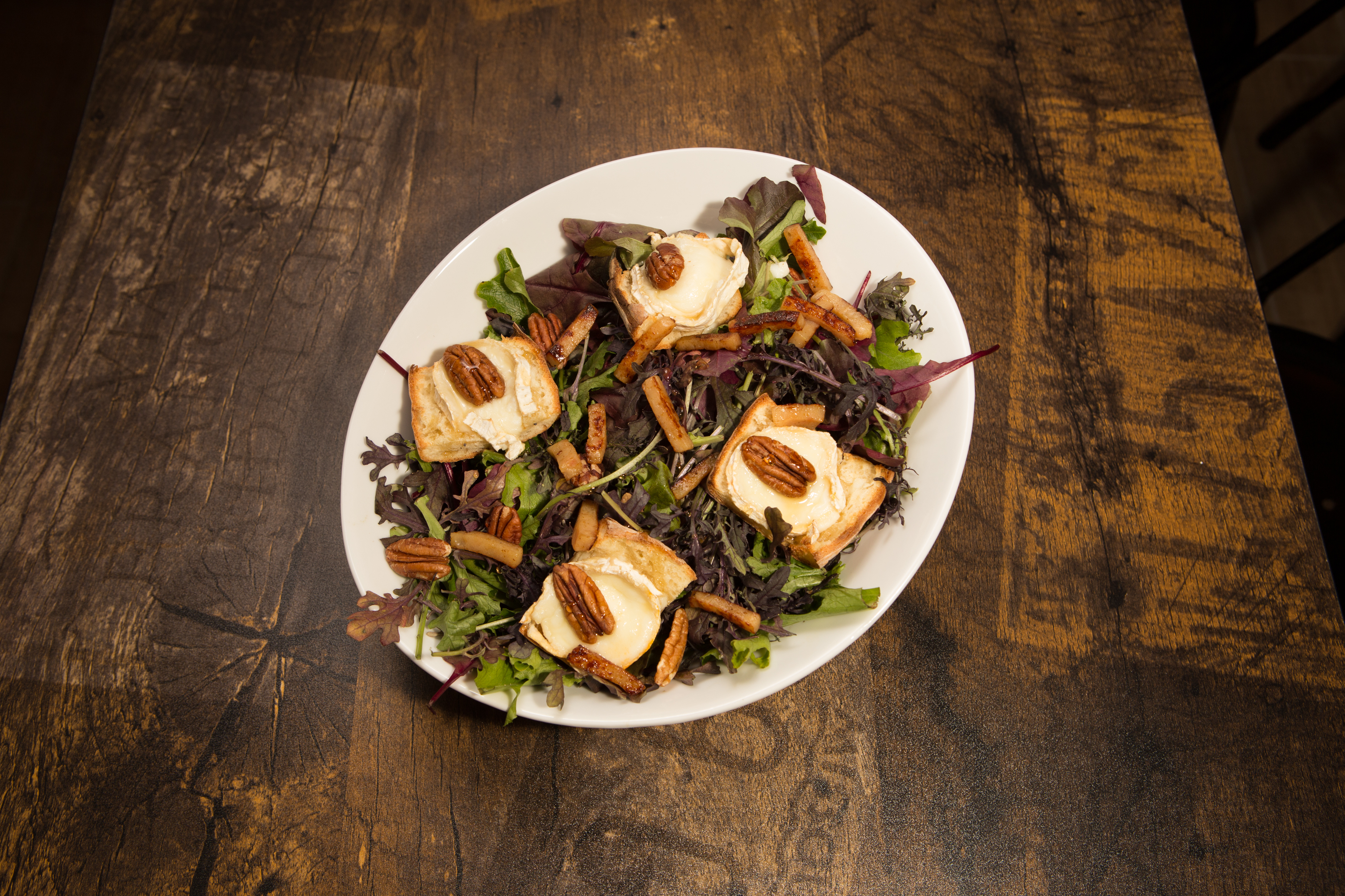Salade chèvre miel