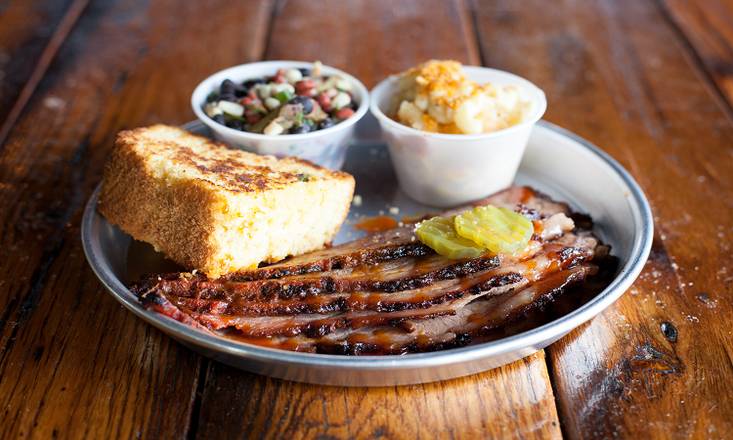 Order Brisket Platter food online from Edley's Bar-B-Que store, Nashville on bringmethat.com