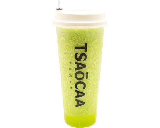 Order Iced Kiwi Green Tea Slush food online from Tsaocaa store, Philadelphia on bringmethat.com