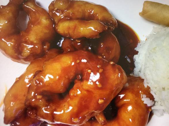 Order Szechuan Shrimp food online from Canton Chinese Restaurant store, Richardson on bringmethat.com