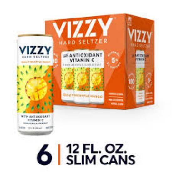 Order VIZZY SELTZER PINEAPPLE 6PK CAN food online from Duke Liquor & Jr. Market store, Los Angeles on bringmethat.com