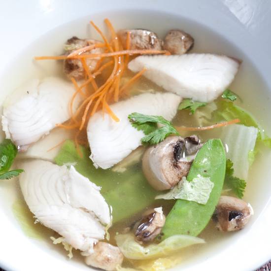 Order Fish Soup food online from Akashi Japanese Restaurant store, Miami on bringmethat.com