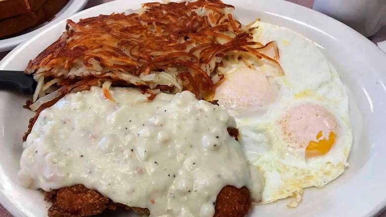 Order Country Fried Steak food online from Cabrillo Park Cafe store, Fremont on bringmethat.com