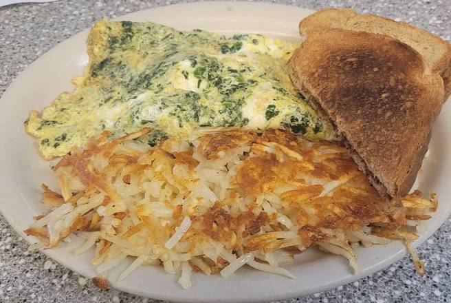 Order Spinach and Feta Omelette
 food online from Fleetwood diner store, Ann Arbor on bringmethat.com
