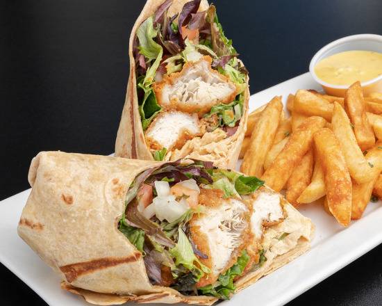Order Crispy Chicken Wrap food online from 77 Sportbar store, Coral Gables on bringmethat.com