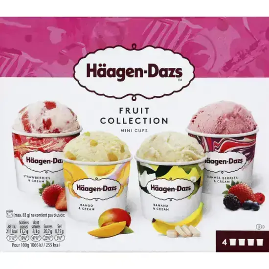 Häagen-Dazs fruit collection 4X95ml
