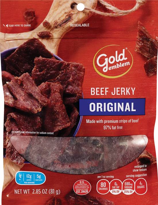 Order Gold Emblem Original Beef Jerky food online from Cvs store, WAKEFIELD on bringmethat.com