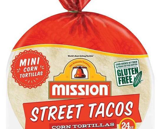 Order Mission Street Tacos White Corn Tortilla 24 ct food online from Fresko Market store, Miami on bringmethat.com