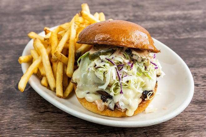 Order Ethan's Brisket Sandwich food online from Wood Ranch BBQ & Grill store, Rancho Santa Margarita on bringmethat.com
