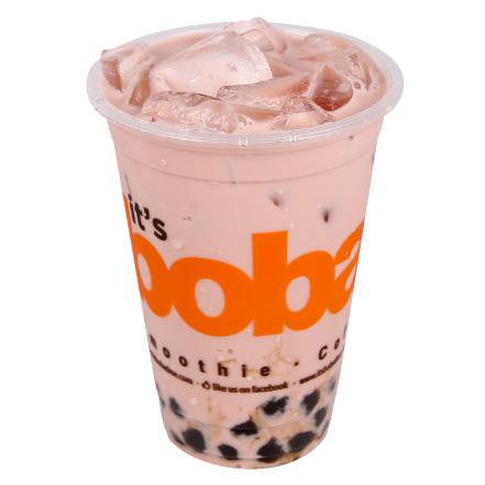 Order Strawberry Milk Tea food online from Boba Time store, Los Angeles on bringmethat.com