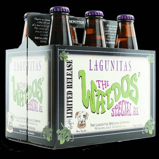 Order Lagunitas Waldo's Special Ale 4 Pack Bottles food online from Santa Monica Liquor store, Santa Monica on bringmethat.com