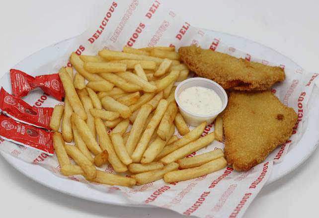 Order Fried Fish Basket food online from King's Pizza store, Daytona Beach on bringmethat.com