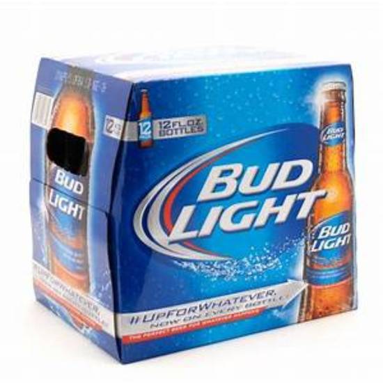 Order Bud Light Beer, 12 Pack Beer, 12 FL OZ Bottles food online from Rocky Liquor store, Claremont on bringmethat.com
