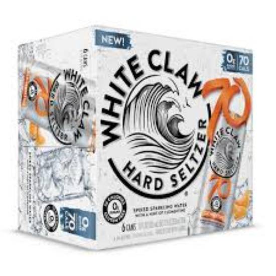 Order WHITE CLAW 70 CLEMENTINE 6PK CAN food online from Duke Liquor & Jr. Market store, Los Angeles on bringmethat.com
