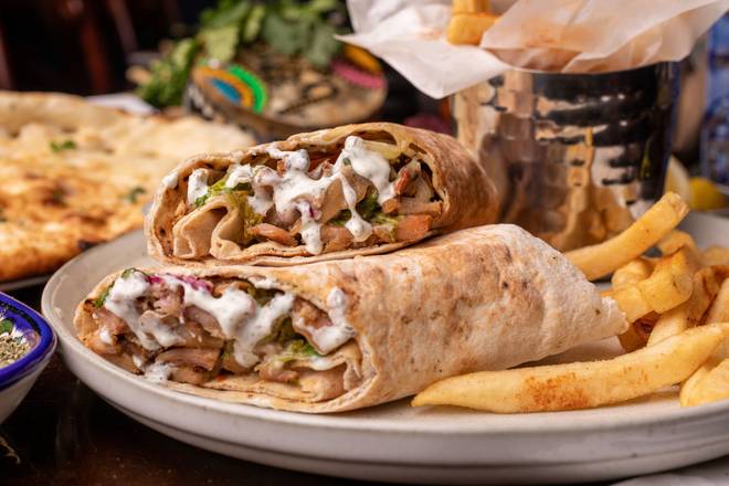 Order Gyro Sandwich food online from Kabob Xpress store, Evansville on bringmethat.com