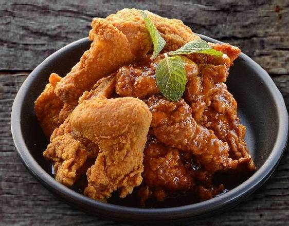 Order Half Golden Chicken/Half Sweet Rice Chicken food online from Choy Golden Rice Flour store, Fullerton on bringmethat.com