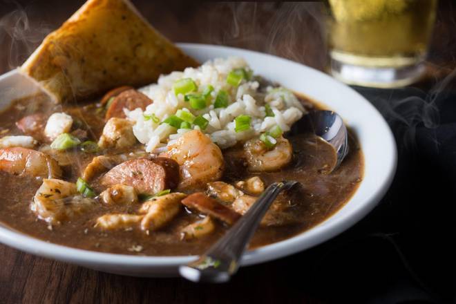 Order Chicken and Sausage Gumbo food online from The Rouxpour store, Friendswood on bringmethat.com