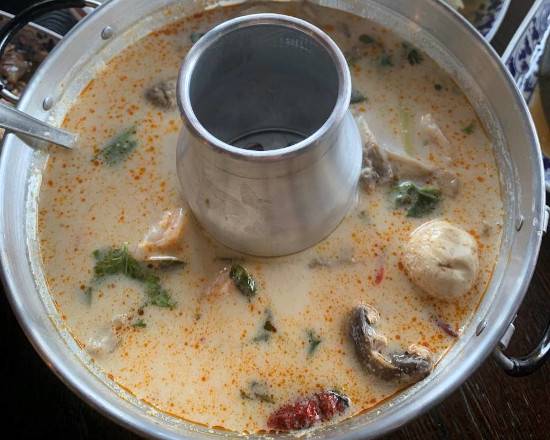 Order Tom Kha Hot Pot (Coconut Soup) food online from Chao krung store, Los Angeles on bringmethat.com