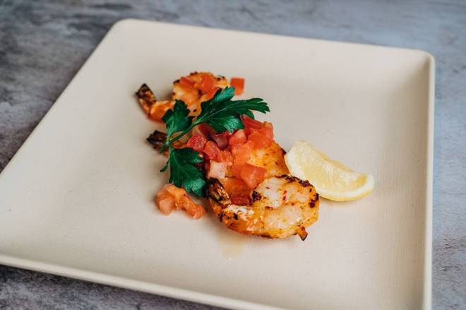 Order Shrimp Skewer food online from The Great Greek Mediterranean Grill store, Westminster on bringmethat.com