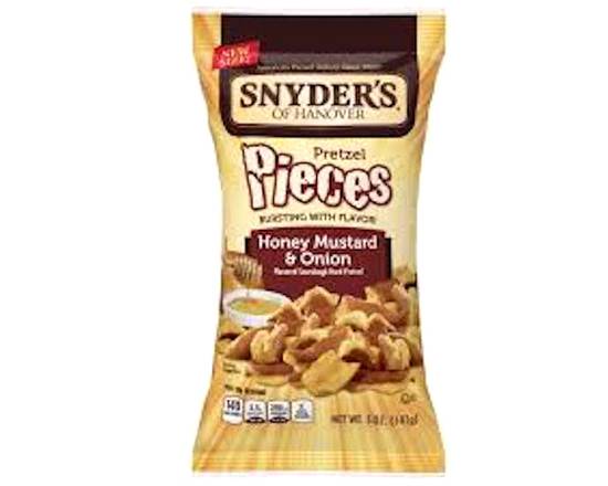 Order Snyder's Honey Mustard & Onion Pieces 5oz food online from George's Market store, San Francisco on bringmethat.com