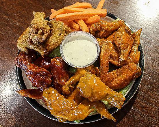 Order Ten Pieces Party Wings food online from D'Bo's Buffalo Wings N' Things store, Memphis on bringmethat.com