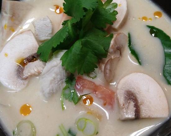 Order Tom Kha Gai food online from Meng Kitchen store, Orlando on bringmethat.com