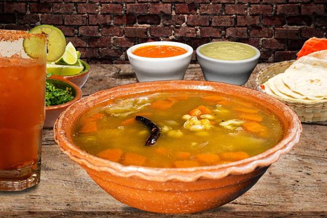 Order Consome de Borrego  / Small Lamb Soup 16 oz food online from El Mercadito Mexican Restaurant store, Memphis on bringmethat.com