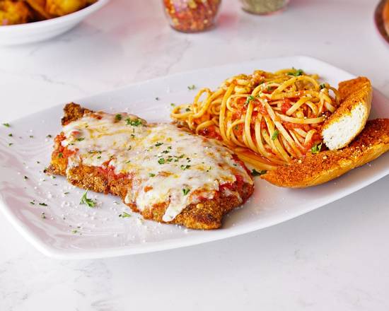 Order Chicken Parmigiana Pasta food online from Greco's New York Pizzeria store, Los Angeles on bringmethat.com