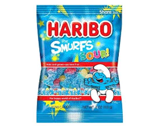 Order Haribo Smurfs Sour 4oz food online from George's Market store, San Francisco on bringmethat.com