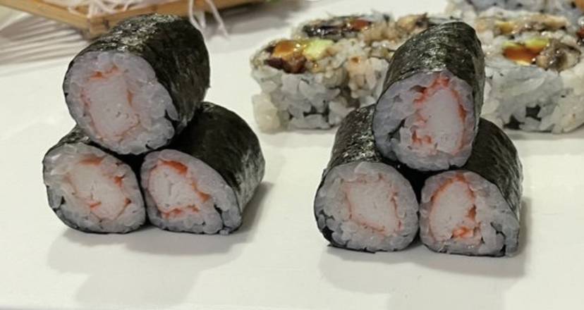 Order Krab Stick Roll (6 pcs) food online from Sushi Bear Sushi & Grill store, Jacksonville on bringmethat.com