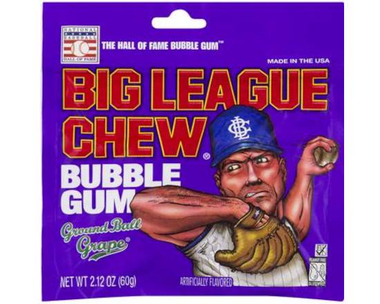 Order Big League Chew Grape 2.12oz food online from Trumbull Super Stop store, Trumbull on bringmethat.com