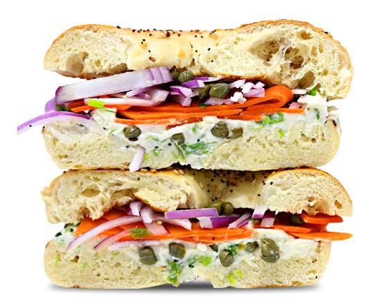 Order Plantbased Smoked "Lox" Bagel food online from Healthy Habit store, Hilton Head Island on bringmethat.com