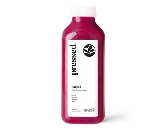 Order Roots 3 | Apple Ginger Beet Juice food online from Pressed store, Los Angeles on bringmethat.com