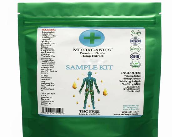 Order MD Organics Sample Kit food online from Md Organics store, Boca Raton on bringmethat.com