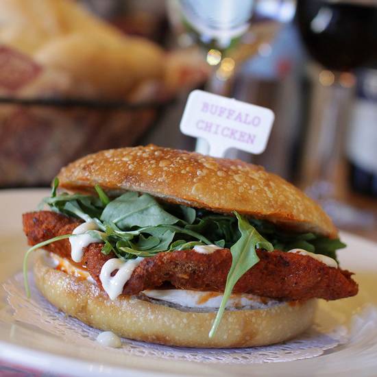 Order Buffalo Chicken Panini food online from Mama Theresa's store, Westbury on bringmethat.com