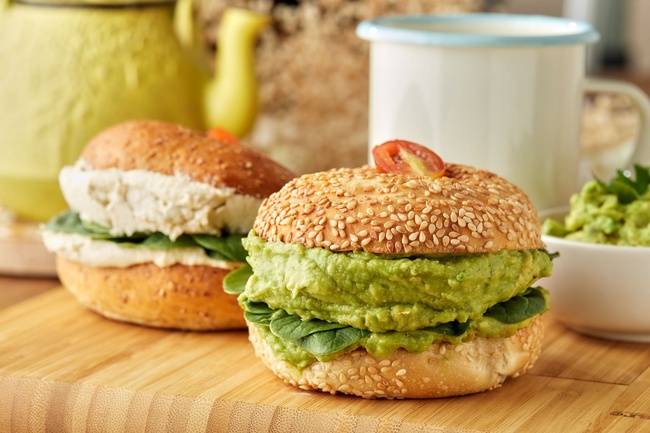 Order Cashew Cheese Cream Bagel food online from Roots Juice Bar store, Miami on bringmethat.com