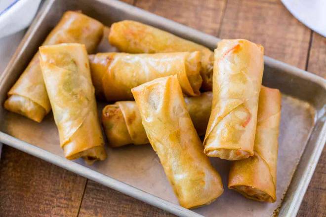 Order A05.Fried Spring Rolls (4 pcs) food online from Fuji Revolving Sushi Bar store, Cypress on bringmethat.com