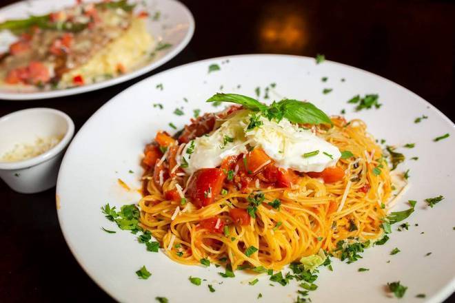 Order Angel Hair Pomodoro food online from Moretti's Ristorante & Pizzeria store, Chicago on bringmethat.com