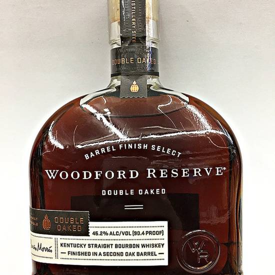 Order WOODFORD RESERVE DOUBLE OAKED BOURBON 750ML food online from Rocky Liquor store, Claremont on bringmethat.com