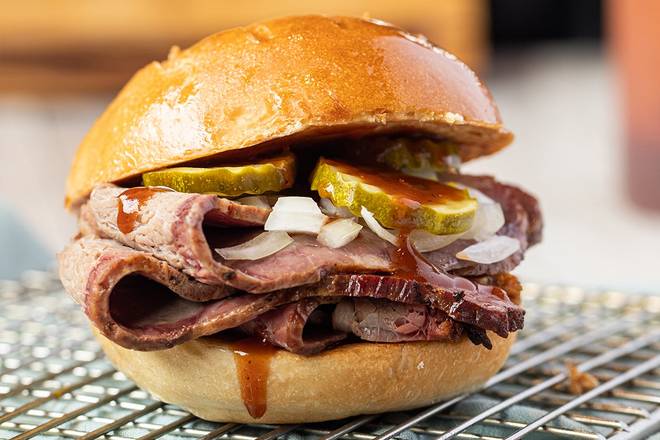 Order Badass Brisket food online from Ember Smoked BBQ store, Hattiesburg on bringmethat.com