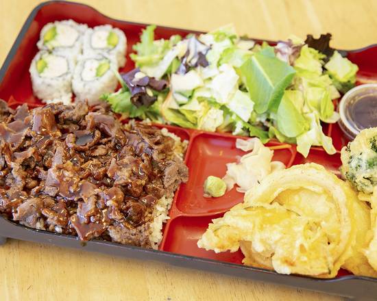 Order BBQ Beef Box food online from Bbq Teriyaki & Sushi store, Tarzana on bringmethat.com