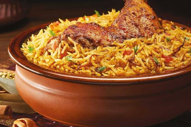 Order Chicken Biryani food online from Desi Chops store, Terrace on bringmethat.com