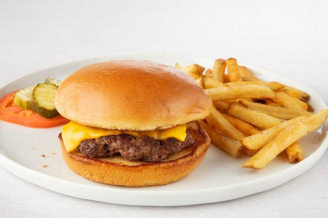 Order Kids' Crush Cheeseburger food online from Village Inn Pancake House store, Tampa on bringmethat.com