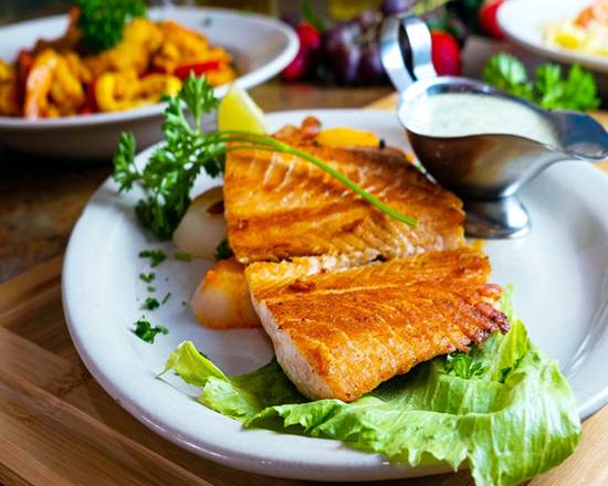 Order Grilled Salmon food online from Casa Juan Restaurante store, Miami on bringmethat.com