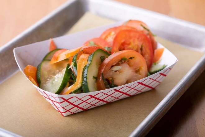 Order Cucumber Tomato Salad food online from Toma Mojo Grill store, Minnetonka on bringmethat.com