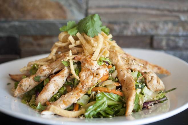 Order Asian Chicken Salad
 food online from Saba's Grill & Wok store, Houston on bringmethat.com