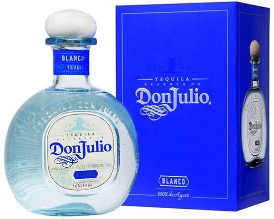 Order Don Julio Blanco, 750mL tequila (40.0% ABV) food online from Golden Ox Liquors store, Saint Augustine on bringmethat.com