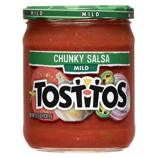 Order Tostitos Mild Chunky Salsa 15.5oz food online from Everyday Needs by Gopuff store, St. Petersburg on bringmethat.com