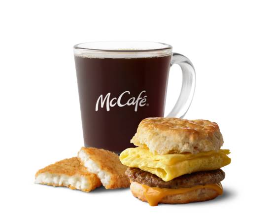 Order Sausage Egg Cheese Biscuit Meal food online from Mcdonald's® store, DULUTH on bringmethat.com